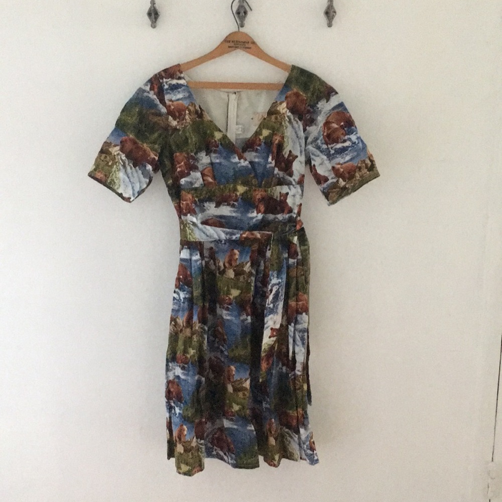 Bear Print Dress